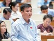 Đại biểu Hà Sỹ Huân (đoàn Bắc Kạn) phát biểu tại buổi thảo luận sáng 1/11