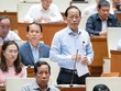 Đại biểu Nguyễn Trúc Sơn (đoàn Bến Tre) phát biểu sáng 5/11