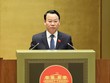 Bộ trưởng Bộ Tài nguyên và Môi trường Đỗ Đức Duy trình bày Tờ trình dự thảo Nghị quyết sáng 13/11