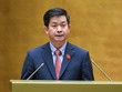 Tổng Thư ký Quốc hội, Chủ nhiệm Văn phòng Quốc hội Lê Quang Tùng trình bày dự thảo Nghị quyết Kỳ họp thứ 8, Quốc hội khóa XV