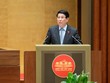 Chủ tịch nước Lương Cường trình bày Báo cáo tổng kết công tác nhiệm kỳ 2021-2026 trước Quốc hội chiều 20/10 (Ảnh: quochoi.vn)