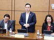 Đại biểu Quốc hội Trần Văn Khải (đoàn Ninh Bình) phát biểu tại tổ sáng 19/11
