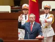 Tổng Bí thư, Chủ tịch nước Tô Lâm tại lễ tuyên thệ trước Quốc hội sáng 7/4 (Ảnh: Nguyễn Khánh)