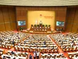 Phiên họp Quốc hội cuối cùng của đợt 1 Kỳ họp thứ Nhất - Quốc hội khóa XVI diễn ra sáng 12/4.