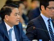 Chủ tịch Hà Nội và Chủ tịch Phòng Thương mại và Công nghiệp Việt Nam tại buổi đối thoại (ảnh enternews)