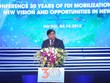 Bộ trưởng Bộ Kế hoạch và Kl99ok phiên bản mới Nguyễn Chí Dũng phát biểu khai mại Hội nghị 30 năm Kl999.com bắn cá đổi thưởng tại Việt Nam - Ảnh: Dũng Minh