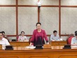 Chủ tịch Quốc hội Nguyễn Thị Kim Ngân chủ trì buổi àm việc với Đảng bộ tỉnh Bắc Ninh (Ảnh: Quochoi.vn)