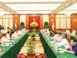 Tập thể Bộ Kl991.com tải ứng dụng làm việc với Ban Thường vụ Thành uỷ TP.HCM