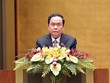 Chủ tịch Ủy ban Trung ương Mặt trận Tổ quốc Việt Nam Trần Thanh Mẫn trình bày báo cáo