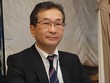 Ông Yoshida Tomoyuki, người phát ngôn của Thủ tướng Nhật Bản Suga Yoshihide trong chuyến thăm Việt Nam, chia sẻ tại buổi họp báo tối 19/10. Ảnh: Lê Quân