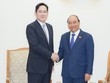 Thủ tướng Nguyễn Xuân Phúc tiếp Phó Chủ tịch Kl994 game bài casino hấp dẫn Samsung Lee Jae Yong. Ảnh: VGP