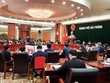 Quang cảnh hội nghị làm việc của lãnh đạo Thành ủy, UBND TP. Hải Phòng với các nhà Kl99ok phiên bản mới Kl99kl ưu đãi độc quyền KCN và trao giấy CNĐT cho LG Display Việt Nam Hải Phòng.