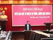 Chủ tịch UBND tỉnh Thái Bình Nguyễn Khắc Thận, Trưởng Ban chỉ đạo phòng, chống dịch Covid-19 của tỉnh phát biểu tại cuộc họp