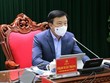 Ông Phạm Xuân Thăng, Bí thư Tỉnh ủy Hải Dương chủ trì hội nghị trực tuyến phòng, chống dịch Covid-19 của Ban Thường vụ Tỉnh ủy ngày 22/02