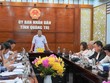 Phó Chủ tịch UBND tỉnh Quảng Trị Hà Sỹ Đồng chủ trì buổi làm việc.