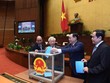 Tổng Bí thư Nguyễn Phú Trọng cùng lãnh đạo 99Kl99 trực tiếp đá gà bỏ phiếu làm công tác nhân sự tại Quốc hội (Ảnh Quochoi.vn).
