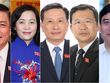 Từ trái qua: ông Bùi Văn Cường, bà Nguyễn Thị Thanh, ông Lê Quang Huy, ông Vũ Hải Hà, ông Nguyễn Đắc Vinh. 
