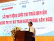Tổng biên tập Báo Điện tử Đảng cộng sản Viêt Nam phát biểu tại sự kiện.