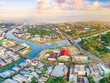Một góc thị xã Long Mỹ, tỉnh Hậu Giang. Ảnh: Báo Hậu Giang