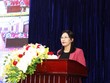 Ứng viên Lê Thị Nga tiếp xúc cử tri tỉnh Hà Nam - (Ảnh: Cổng thông tin điện tử tỉnh Hà Nam) 