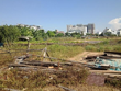 Khu đất thực hiện dự án Trung tâm văn hóa kết hợp phục vụ sinh hoạt cộng đồng Khu dân cư Phú Mỹ An là bãi đất cây cỏ mọc um tùm và trũng thấp. Ảnh: Nhiệt Băng