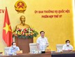 Chủ tịch Quốc hội Vương Đình Huệ phát biểu tại phiên họp (Ảnh Duy Linh).