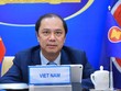 Thứ trưởng Bộ Ngoại giao Nguyễn Quốc Dũng, Trưởng SOM ASEAN Việt Nam tham dự cuộc họp Quan chức cao cấp ASEAN-EU (Ảnh: BNG)