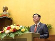 Chủ tịch Quốc hội Vương Đình Huệ phát biểu khai mạc kỳ họp thứ nhất của Quốc hội khoá XV .