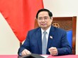 Thủ tướng Phạm Minh Chính điện đàm với Thủ tướng Hàn Quốc Kim Boo Kyum (Ảnh: BNG)