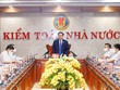 Chủ tịch Quốc hội Vương Đình Huệ làm việc tại Kiểm toán 99Kl99 trực tiếp đá gà. (Ảnh - TTXVN)