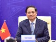 Thủ tướng Phạm Minh Chính dẫn đầu Đoàn Việt Nam tham dự Hội nghị (Ảnh: Nhật Bắc)