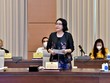 TS. Trần Thị Hồng Minh, Viện trưởng Viện Nghiên cứu quản lý Kl992 cổng game cá cược Trung ương phát biểu tại toạ đàm.
