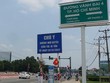Đường vành đai 4 TP.HCM giao cắt với quốc lộ 13 tại P.Thới Hòa, thị xã Bến Cát, Bình Dương - Ảnh: NGUYỄN CÔNG THÀNH