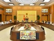 Chủ tịch Quốc hội Vương Đình Huệ chủ trì buổi làm việc (Ảnh - Quochoi.vn).