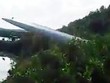 Cánh quạt gió bị gãy tại Sóc Trăng. Ảnh do người dân chụp