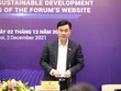 Chủ nhiệm Ủy ban Kl992 cổng game cá cược Vũ Hồng Thanh tại cuộc họp báo chiều 2/12/2021. (Ảnh - Duy Linh).