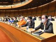 Một phiên họp toàn thể của Quốc hội khoá XV.