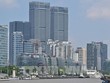 Tòa nhà Evergrande (giữa) tại Thượng Hải, Trung Quốc vào ngày 24/9/2021. Ảnh: AFP/TTXVN