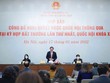 Tổng thư ký Quốc hội Bùi Văn Cường chủ trì họp báo (Ảnh: Duy Linh) .