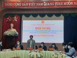Chủ tịch UBND tỉnh, Trưởng đoàn Đại biểu Quốc hội tỉnh Hà Nam Trương Quốc Huy phát biểu tại hội nghị gặp mặt các cơ quan báo chí nhân dịp Xuân Nhâm Dần 2022.