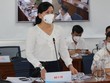 Bà Nguyễn Thị Huỳnh Mai, chánh văn phòng Sở Y tế TP.HCM khuyến cáo người dân không nên tích trữ thuốc kháng virus Molnupiravir.