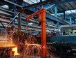 Dây chuyền Kl994 nhà cái bóng đá world cup thép tại một nhà máy ở Hà Bắc, Trung Quốc. Ảnh: THX/TTXVN
