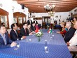 Chủ tịch Quốc hội Vương Đình Huệ tại cuộc tiếp Phó Chủ tịch Quốc hội Hungary Istvan Jakab.
