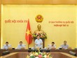 Chủ tịch Quốc hội Vương Đình Huệ điều hành phiên họp.