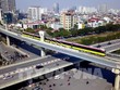Đoàn tàu Nhổn - Ga Hà Nội chạy thử trong ngày 6/12/2021. Ảnh: Huy Hùng - TTXVN