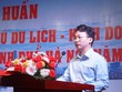 Ông Trần Trung Hiếu, Phó giám đốc Sở Du lịch Hà Nội cho biết, tính đến tháng 9/2022, trên địa bàn Hà Nội có 3.425 cơ sở lưu trú du lịch với 64.800 phòng. (Ảnh: Nguyễn Anh Tùng)