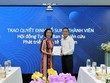 Bà Hà Thu Thanh nhận quyết định trở thành thành viên của Ban Nghiên cứu phát triển Kl992 cổng game cá cược tư nhân