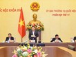 Chủ tịch Quốc hội Vương Đình Huệ phát biểu khai mạc.