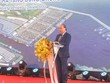 Chủ tịch nước Nguyễn Xuân Phúc phát biểu chỉ đạo tại Lễ khởi công Dự án Kl99ok phiên bản mới xây dựng bến cảng Liên Chiểu - Phần cơ sở Kl99kl ưu đãi độc quyền dùng chung. Ảnh: P.V