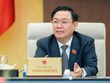 Chủ tịch Quốc hội Vương Đình Huệ phát biểu tại phiên thảo luận.